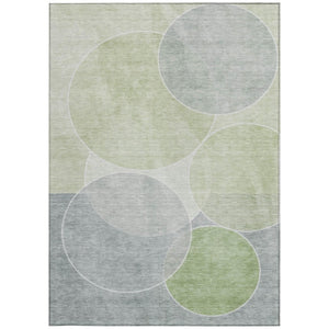 5x8 Geometric Washable Polyester Area Rug for Indoor Outdoor Patio and Living Spaces