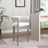 Romeo Cream Boucle Fabric Counter Stool 739Cream-C Meridian Furniture