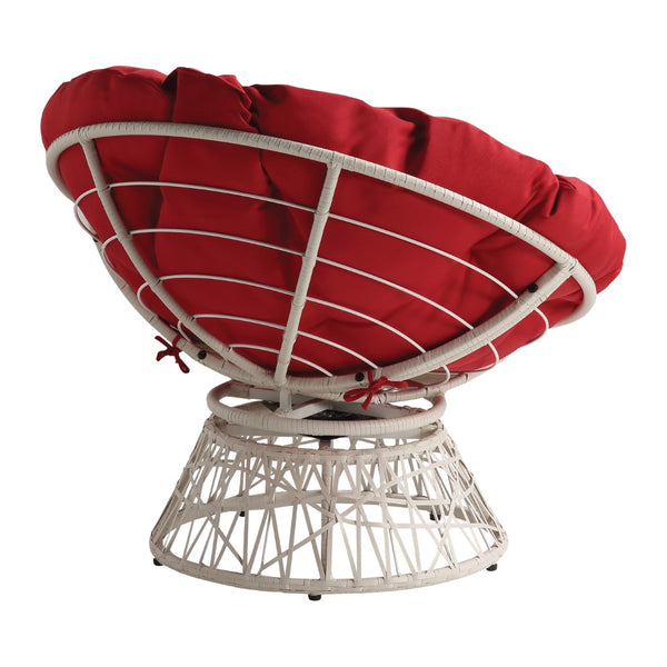 OSP Home Furnishings Papasan Chair Red
