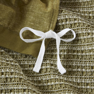 English Elm 3PCS Waffle Washed Comforter Set Full/Queen with Breathable 100% Cotton Face and Plush 270G Fill Green 11.5 L x 9.5 W x 8 H B035P341118