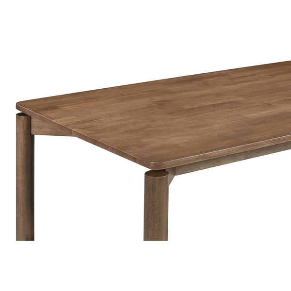 English Elm Perkins Sculptural Okume Veneer Dining Table with Tapered Legs for Family Gatherings Natural Walnut B062P447982