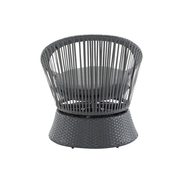 English Elm Christopher Knight Home® - [Set Of 2] Stylish Gray Swivel Wicker Lounge Chairs With Plush Cushions For Indoor And Outdoor Relaxation N767P237032B_2