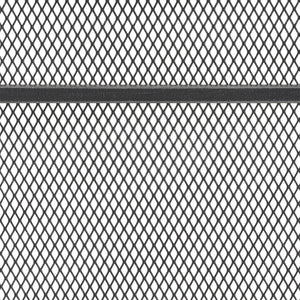 English Elm Christopher Knight Home® - FIRE Markus Modern Single Panel Iron Firescreen with Brushed Silver Finish, Minimalist Mesh Guard Black+Silver 65183.00BBSILV