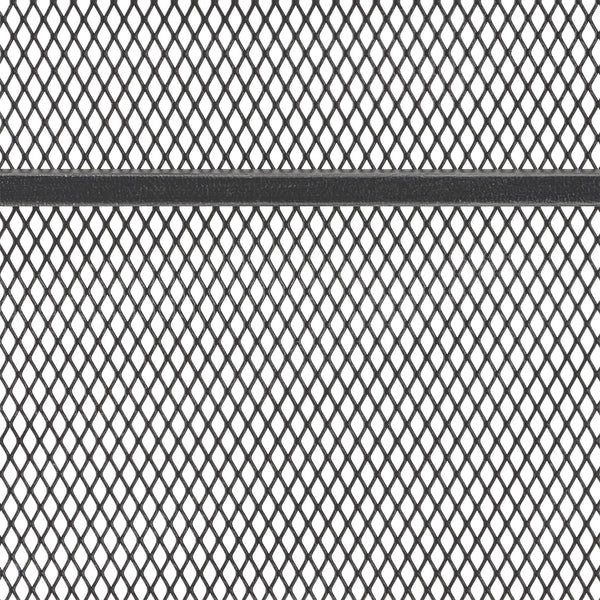 English Elm Christopher Knight Home® - FIRE Markus Modern Single Panel Iron Firescreen with Brushed Silver Finish, Minimalist Mesh Guard Black+Silver 65183.00BBSILV