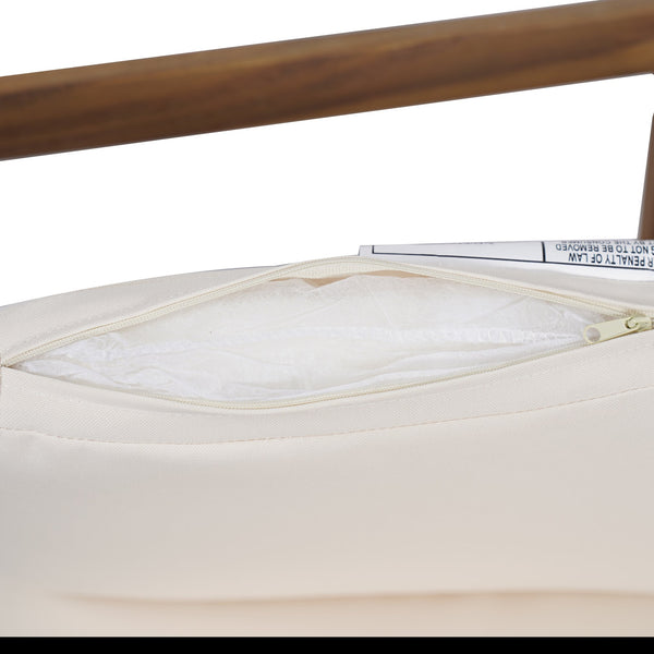 English Elm Christopher Knight Home® - Outdoor Acacia Wood Barstool set brings rustic-modern charm, durable solid wood, water-resistant cushions, easy assembly Light beige,Light Brown 43 L x 24.25 W x 11.5 H N776P285374L