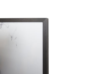 Sunpan SMOLDERING Charcoal Frame Art - 48" x 48" High-Gloss Acrylic with Gold Leaf Accents for Dramatic Style A0243