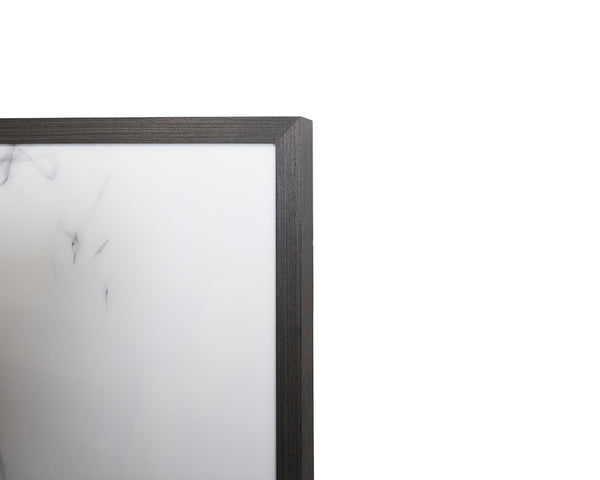 Sunpan SMOLDERING Charcoal Frame Art - 48" x 48" High-Gloss Acrylic with Gold Leaf Accents for Dramatic Style A0243