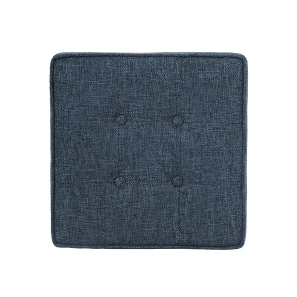 English Elm Soa Woven Fabric Cube Ottoman with Tray Lid and Hidden Storage for Living Rooms B056P416973