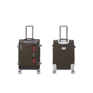 English Elm Softside Expandable Spinner Luggage Set Four Piece Lightweight Travel Collection Sage Green T3292P343901