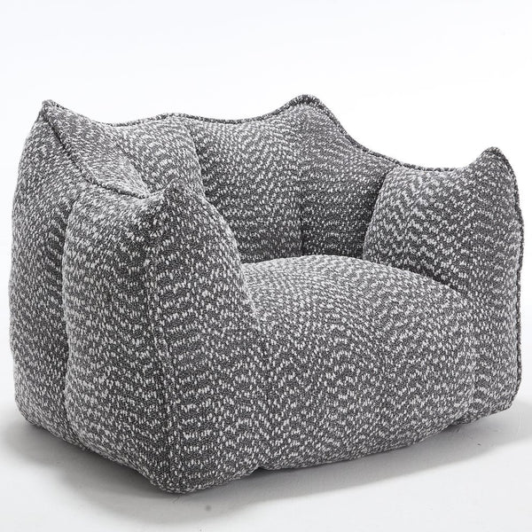 English Elm Sofa plush beanbag chair with superfiber cover and resilient foam filling for ultimate home comfort and relaxation Grey W1996P252268