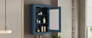 English Elm 20" Wall Mount Medicine Cabinet Mirrored Door Soft Close Adjustable Shelf Bathroom N710P317680C
