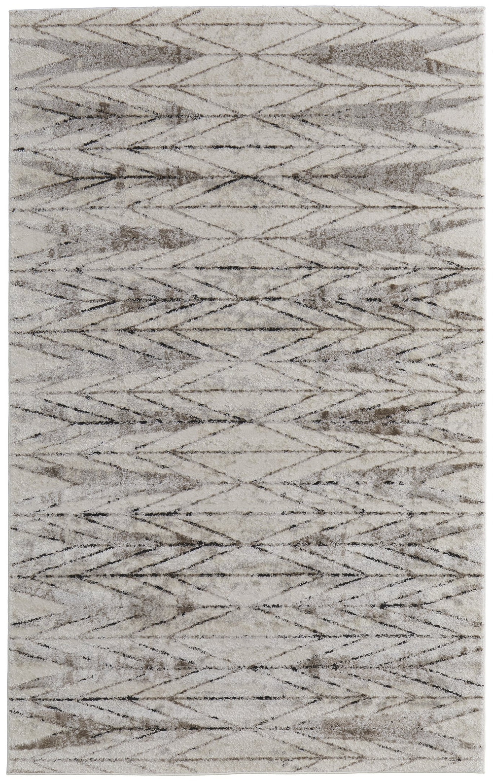 Feizy Rugs Vancouver Modern Turkish-inspired Rug - Durable, Soft Pile With Abstract Patterns For Stylish Décor Ivory,Tan,Brown Polypropylene,Polyester Vnr39ntfbgebrne10