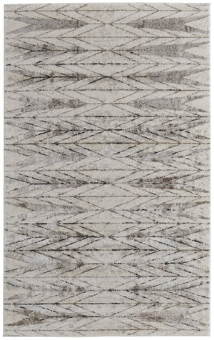 Feizy Rugs Vancouver Modern Turkish-inspired Rug - Durable, Soft Pile With Abstract Patterns For Stylish Décor Ivory,Tan,Brown Polypropylene,Polyester Vnr39ntfbgebrne10