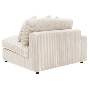 English Elm Upton Sand Reversible Sectional Sofa with Trillium Blend Cushions, Neutral Modern Comfort for Family Living B062S01241