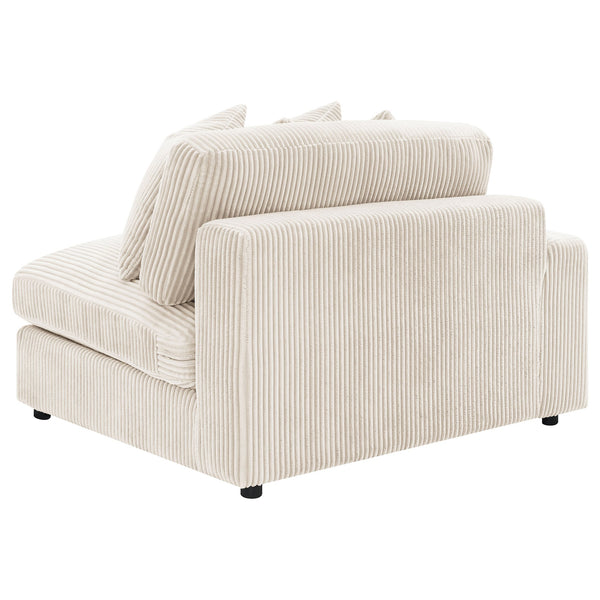 English Elm Upton Sand Reversible Sectional Sofa with Trillium Blend Cushions, Neutral Modern Comfort for Family Living B062S01241
