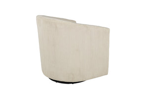 English Elm Swivel Corduroy Accent Chair with U-shaped Back for Cozy Living Room Reading Nooks B089P416572