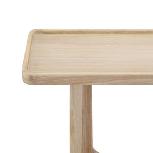 English Elm Farmhouse Console Table Tray Top Trestle Base Distressed Wood Entryway Sofa Natural N760P359387N