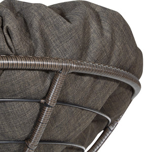 OSP Home Furnishings Papasan Chair Brown