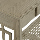 OSP Home Furnishings Cambridge Foyer Table Bone Finish