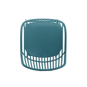 English Elm Benson Outdoor Stackable Barstools Set of 2 Uv Resistant Plastic Metal Patio Seating N776P390482B