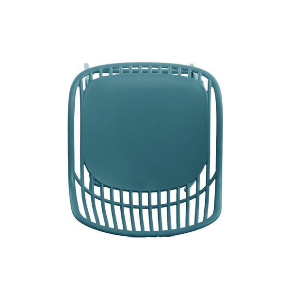 English Elm Benson Outdoor Stackable Barstools Set of 2 Uv Resistant Plastic Metal Patio Seating N776P390482B
