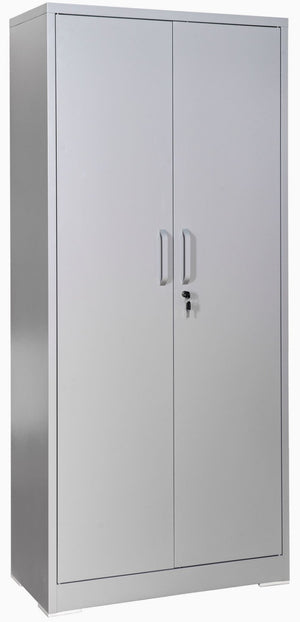 English Elm Container Furniture Direct Ironclad Steel Locking Cabinet with Adjustable Shelves for Garage Gray B2735P461945