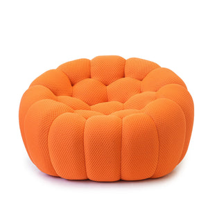 English Elm Bubble Bubble Armless Sofa Orange Modular Seat — Breathable 3D Knit, High-Density Foam Comfort, Kid-Safe Design B341P320929
