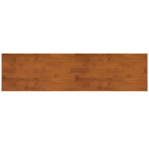 English Elm Draper Solid Rubberwood Sideboard with Tapered Legs and Brass Pulls for Dining Rooms B136P439000