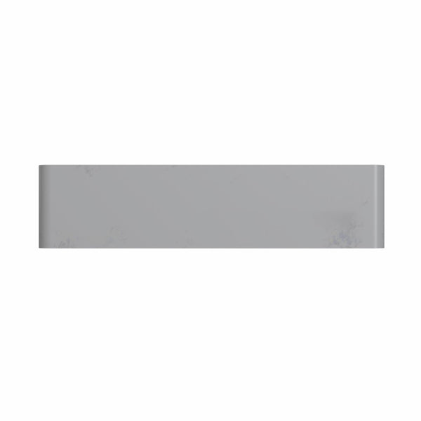 English Elm 19.68'' Rectangular Concrete Vessel Sink Matte Gray Above Counter Vanity Basin W1613P391578