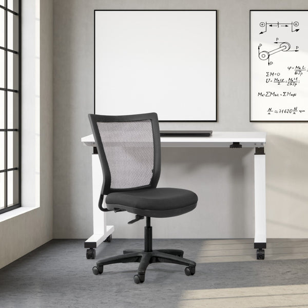 OSP Home Furnishings Office Task Chair with Breathable Mesh Back and Padded Seat for Home or Pro Use SPX69373