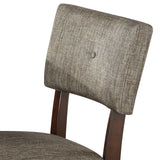 English Elm Grey and Espresso Padded Side Chair (Set Of 2)