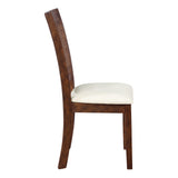OSP Home Furnishings Walden Cane Back Dining Chair  - Set of 2 Linen / Burnt Brown