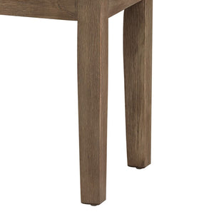 English Elm Rectangular Solid Wood Bench with Upholstered Seat for Bedroom or Entryway B056P416795