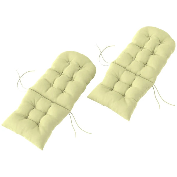 English Elm Tufted Adirondack Chair Cushion Set Uv Resistant Polyester Outdoor Patio Seating Pair T3971P443464
