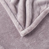 Beautyrest Heated Plush Casual Throw BR54-0665 Lavender