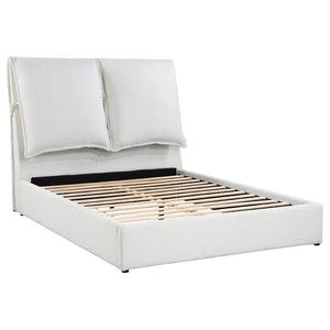 English Elm Corwyn Boucle Upholstered Queen Bed Tall Pillow Headboard for Modern Bedroom B062S01551