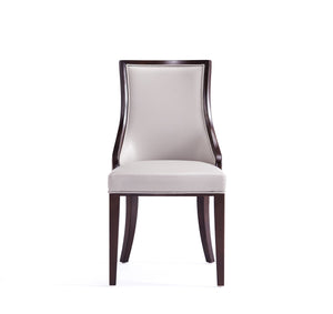 English Elm Grand Upholstered Dining Chairs In Light Gray - Set Of 2, Luxe Comfort & Solid Wood Design B365P397813