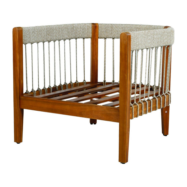 English Elm Christopher Knight Home® - [Set Of 2] Acacia Wood Boho Outdoor Lounge Chairs With Handwoven Accents & Cushions For Garden Relaxation N767P265743N_2