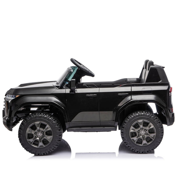 English Elm Lexus Gx550 Two Seat Kids Ride on with 24v Power Remote Control and Suspension Black W1578P416226