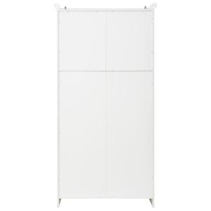 English Elm [assembly Included] Topmax Shaker Pantry Cabinet Tall Mdf Kitchen Storage with Pull-out Trays White SP000099AAK