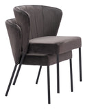 Aimee Dining Chair - Set of 2 Gray 109679 Zuo Modern