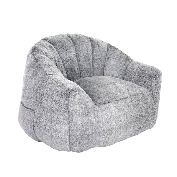English Elm Bean Bag Chair – Cozy Faux-Fur Sofa With Armrests, High-Density Foam, Stylish For Living Room & More W2200P313806