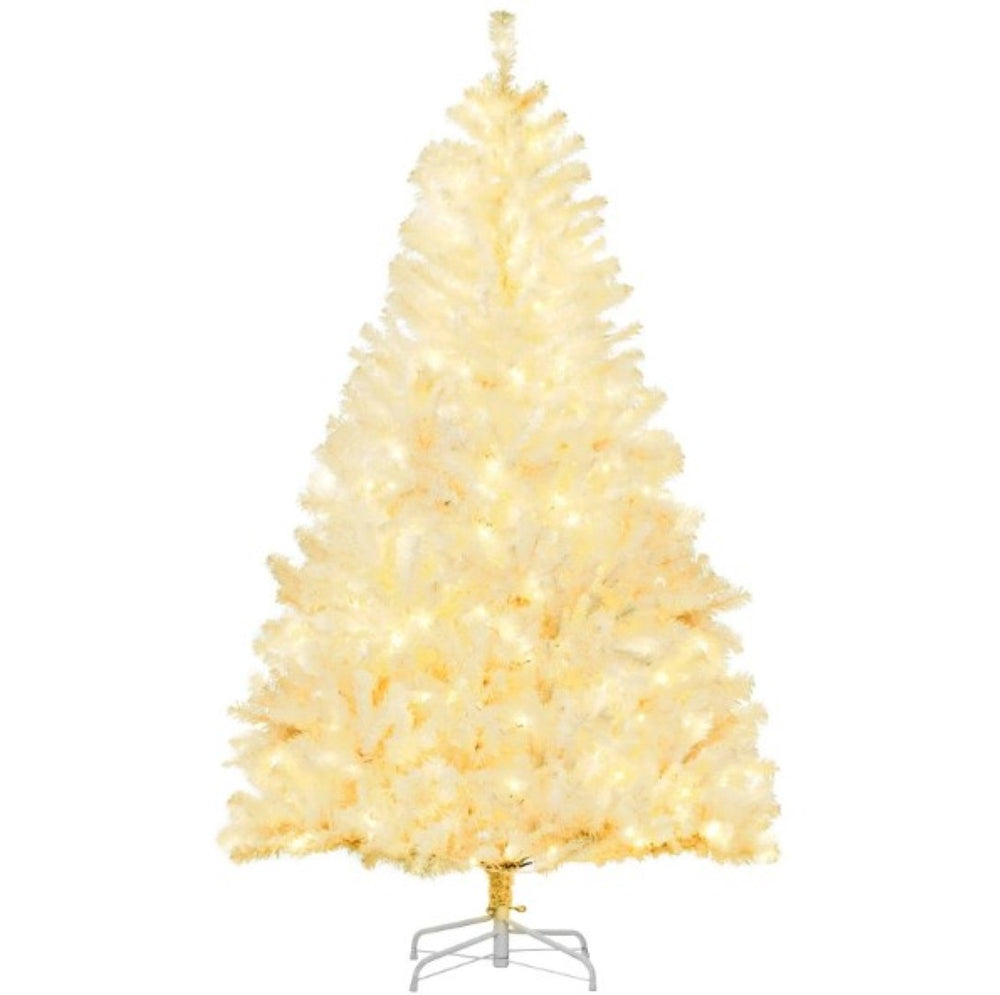 English Elm Christmas Pink Spruce Artificial Tree with 800 Pvc Tips Flame Retardant Holiday Decor T3971P419664