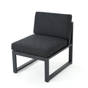 English Elm Navan Modular Outdoor Sectional Aluminum Six Piece Patio Set with Weather Resistant Cushions 60732.00RLSET