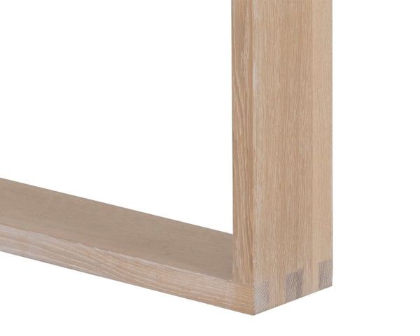 Sunpan THANUS Dining Table - Light Oak 94.5" - Artisan-Crafted, Unique Finish for Modern Gatherings & Dining 106758