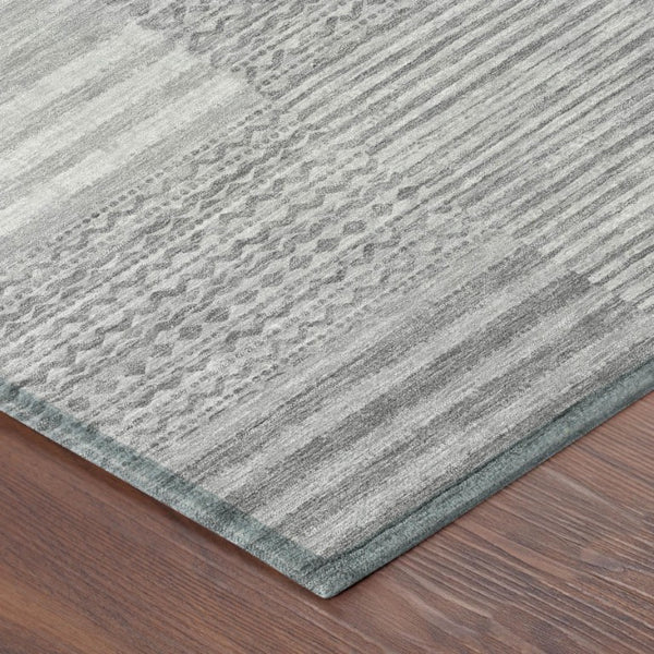 9 X 12 Striped Polyester Indoor Outdoor Rug Stain Resistant Easy Care Patio