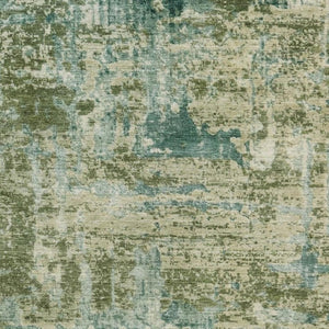 5x8 Abstract Green Sage Polyester Area Rug Washable Stain Resistant Indoor Outdoor
