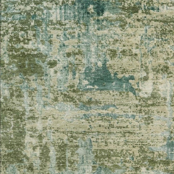 10 X 14 Abstract Green Sage Polyester Indoor Outdoor Washable Area Rug Patio