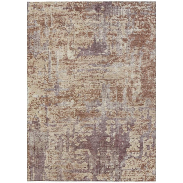 5x8 Abstract Polyester Area Rug Washable Stain Resistant Indoor Outdoor Patio Living Room