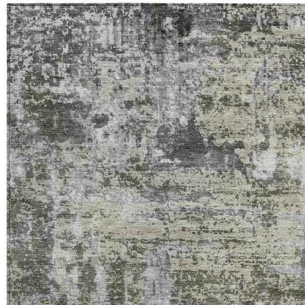 8x10 Abstract Polyester Area Rug Washable Stain Resistant for Indoor Outdoor Spaces